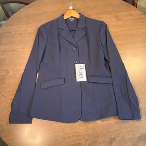 Piper By Smartpak Equestrian English Show Jacket Navy Blue Wmns 10 Long Sleeve